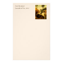 Raphael's "St. George and the Dragon" (circa 1505) Stationery Design