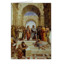 Raphael's "The School of Athens" Detail circa 1511 Greeting Cards