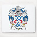 Raposo Family Crest mousepads