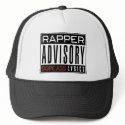 RAPPER ADVISORY HAT by QUESFIRE RAPPER ADVISORY HAT