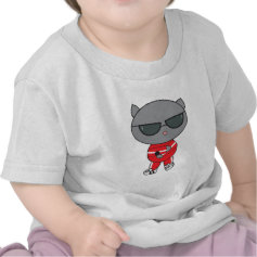 Rapper Cat in Track Suit Shirt