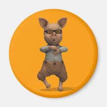 Rapper Pig Fridge Magnets