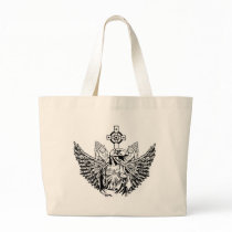 Raptor Jesus Loves You bags