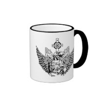 Raptor Jesus Loves You Coffee Mug