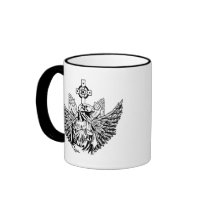 Raptor Jesus Loves You Coffee Mug