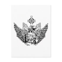 Raptor Jesus Loves You Post Cards