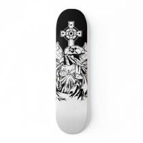 Raptor Jesus went extinct for your sins skateboard by strk3 Raptor Jesus went extinct for your sins skateboard