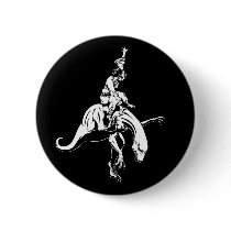 Raptor Rodeo Jesus Pinback Buttons