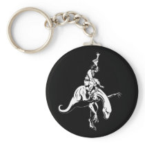 Raptor Rodeo Jesus Keychains