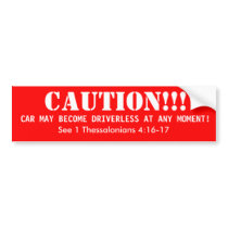 Rapture Bumper Sticker bumper stickers