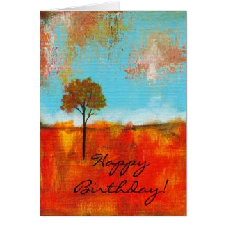 Rapture Happy Birthday Card From Original Painting