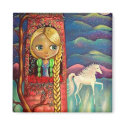 Rapunzel and the Unicorn Magnet by Blonde_Blythe Rapunzel and the Unicorn Magnet