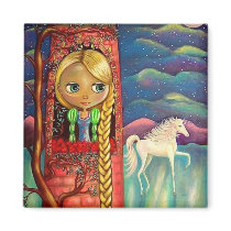 Rapunzel and the Unicorn Magnet