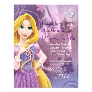 Rapunzel Birthday Cake on Rapunzel Birthday Invitation By Disney