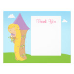 Rapunzel Birthday Thank You Card Invite