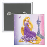 Rapunzel Princess Pinback Button