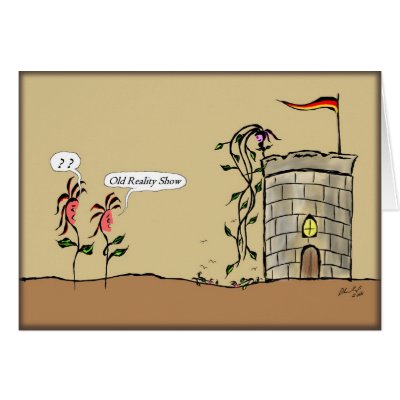 Rapunzel Rerun Greeting Card by despking