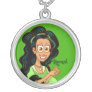 Rapunzel™ sterling silver necklace - green