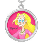 Rapunzel™ sterling silver necklace - pink