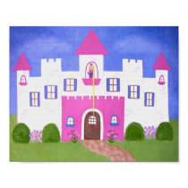 Rapunzel's Castle - Princess Castle Kids Wall Art Posters