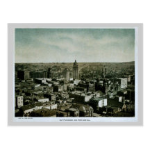 Rare 1903 San Francisco from Nob Hill photo Postcards