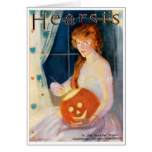 RARE 1919 HEARSTS MAGAZINE COVER ART CARD