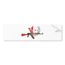 RARE AK-47 ARMY KALASHNIKOV GUN MILITARY BUMPER STICKER
