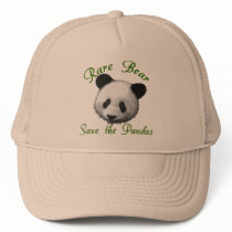 Rare Bear Save the Pandas hats by EndangeredCreatures Rare Bear Save the Pandas hats
