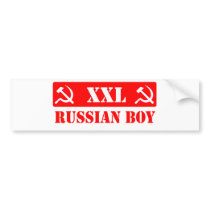 Rare Funny Soviet  Russian Boy XXL Hammer & Sickle Bumper Sticker