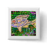 Rare Golden Fish - Creative Arts buttons