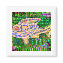 Rare Golden Fish - Creative Arts Fridge Magnet