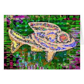 Rare Golden Fish - Fantasy Imaginations zazzle_card