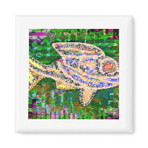 Rare Golden Fish - Fantasy Imaginations Refrigerator Magnet