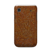 Rare Vintage Bali Wood Art unique cases Samsung Galaxy S Cover
