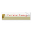 Rare Visa Journey w/globe bumper stickers