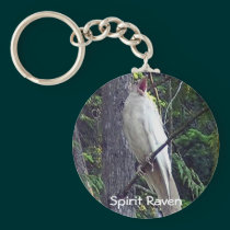 Rare White Raven Keychains