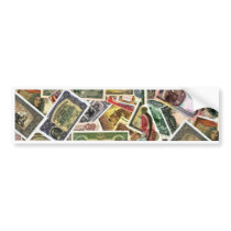 RARE WORLD BANKNOTES - PICTURE GALLERY BUMPER STICKER
