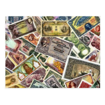 RARE WORLD BANKNOTES POSTCARD