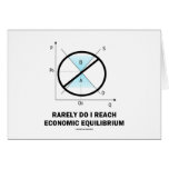 Rarely Do I Reach Economic Equilibrium (Economics) Greeting Cards