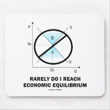 Rarely Do I Reach Economic Equilibrium (Economics) Mousepad