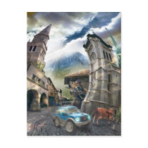 Raro Pueblo (fragment) - Postcard