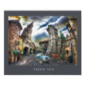 Raro Pueblo - Poster with gray frame posters