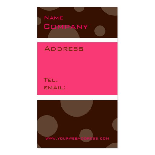 rasberry chocolate bubble, vertical profile cards business card templates (front side)