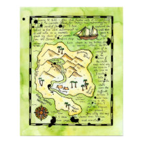 Rascals' Island Pirate Treasure Map Poster posters by paintandink Rascals' Island Pirate Treasure Map Poster posters