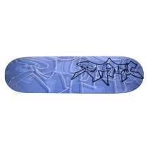 Rase graffiti skate deck blue skateboards