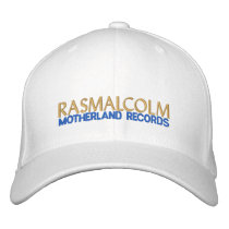 RASMALCOLM, MOTHERLAND RECORDS HATS embroidered hats by AFRICANKOKO RASMALCOLM, MOTHERLAND RECORDS HATS embroidered hats