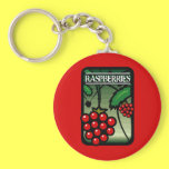 Raspberries keychains