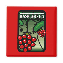 Raspberries Refrigerator Magnet