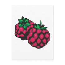 raspberries postcards