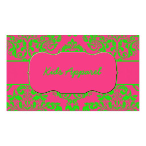 Raspberry and Lime Business Card Template